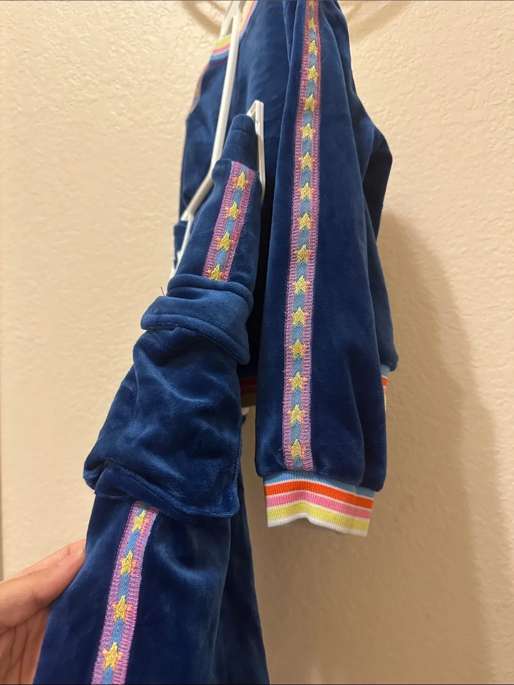 Truly Me Navy Plush 'LOVE' Set with Rainbow Trim